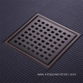 Brushed Bronze square shower floor drain